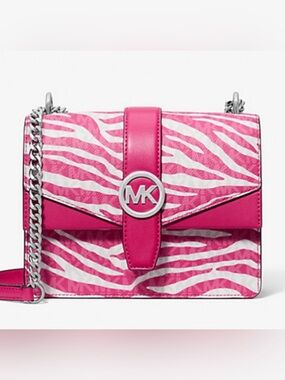Michael Kors Greenwich Small Animal Print Logo Crossbody Bag